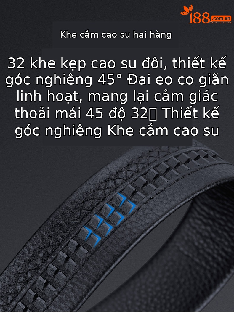 Thắt lưng nam da thật khóa tự động Emperor Paul phong cách công sở — 120cm, 130cm, 110cm, 125cm chi tiết 15
