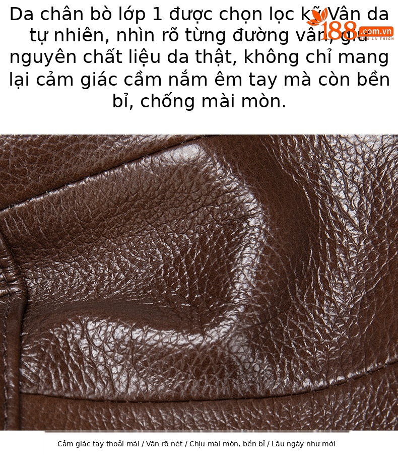 Túi đeo chéo nam da bò lớp đầu tiên kiểu dáng công sở, nhỏ gọn đeo vai dọc — Màu đen, Cà phê chi tiết 5