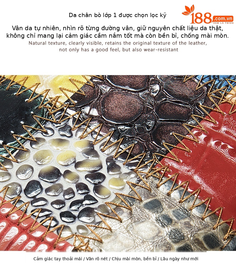 Ví cầm tay nữ da bò dáng dài có khóa gập, đựng thẻ và tiền lẻ — Ví nữ phổ biến OZONE màu đỏ 1070, Ví nữ phổ biến OZON màu đen 1070, Ví nữ phổ biến OZON màu nâu sẫm 1070, 4131 ví da dầu nữ hình thoi chi tiết 7