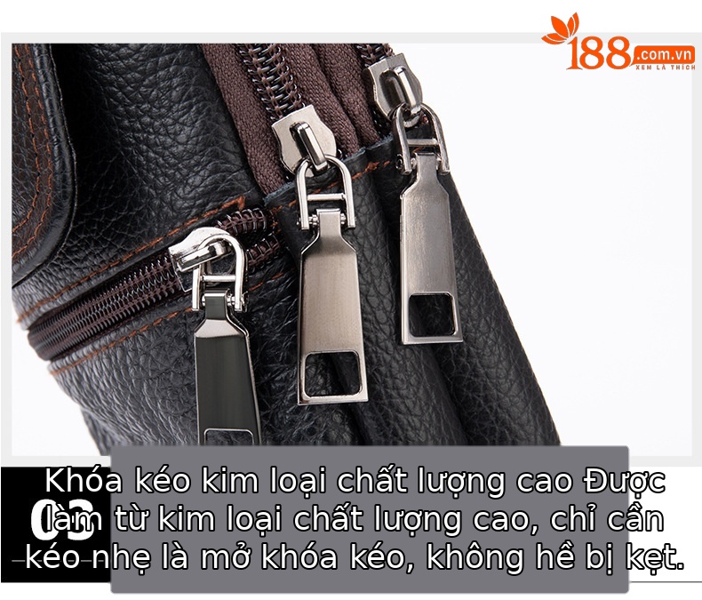 Túi đeo thắt lưng da thật nam NIUCUNZH đựng điện thoại đa năng, đeo vai đeo chéo tiện lợi — Màu đen, Cà phê, Màu nâu chi tiết 11