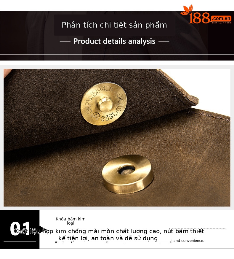Túi đeo thắt lưng nam da chống nước đa năng, phù hợp đi làm, đi xe đạp, thể thao ngoài trời — Màu đen, Màu nâu, Cà phê chi tiết 16