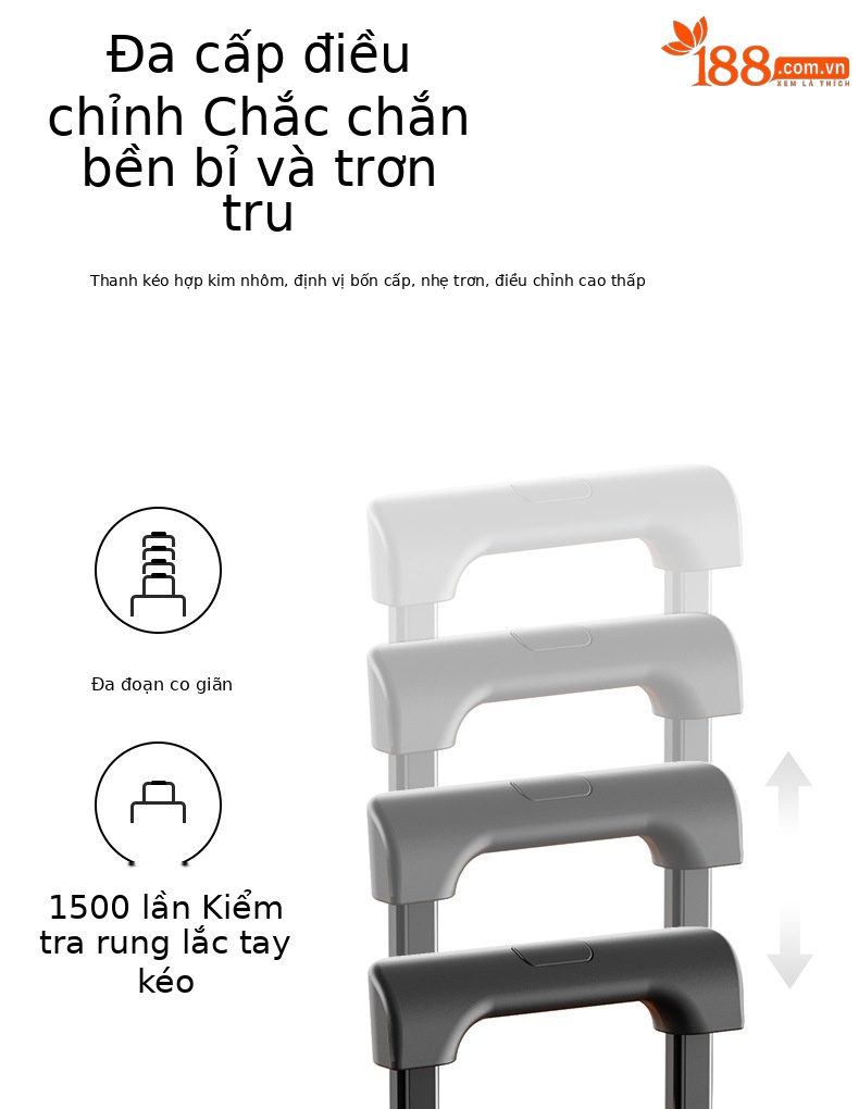 Vali nhựa PC cao cấp chống nổ khóa kéo, bánh xe xoay 360 độ, size 20 inch và 24 inch — Hành lý cao cấp Corsitron PC màu đỏ hoa hồng chi tiết 9