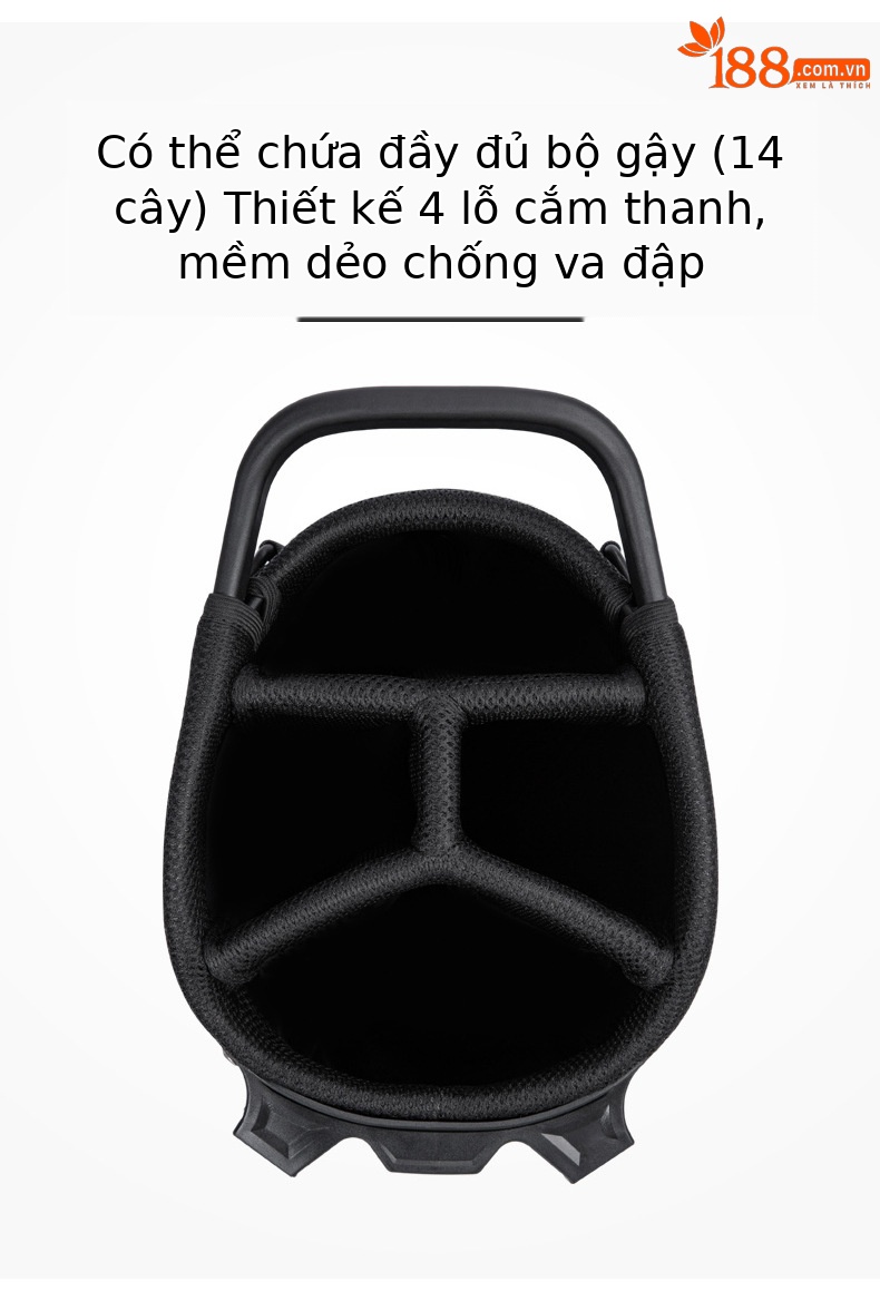 Túi golf PGM siêu nhẹ có giá đỡ, chống thấm nước, dây kéo tiện lợi — QB151-Đỏ, QB151-màu xám, QB151-đen, QB151-Xanh chi tiết 8