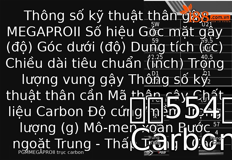 Gậy golf driver số 1 PGM MEGA PRO II hợp kim titan sợi carbon điều chỉnh độ nghiêng — Trục carbon loại R số 1 gỗ 10,5 độ (có nắp đầu gậy), Trình điều khiển trục carbon loại R 9 độ (có nắp đầu gậy), Trục carbon loại R 3 gỗ (có nắp đầu gậy), Trục carbon loại R 5 gỗ (có nắp đầu gậy) chi tiết 10