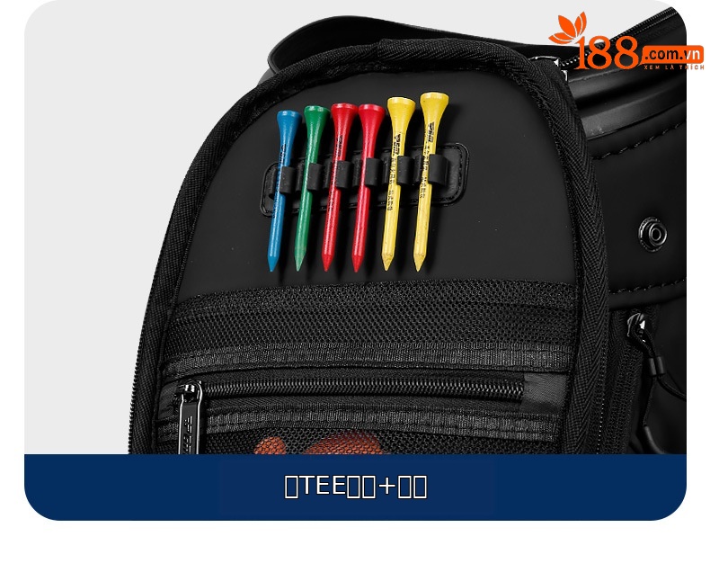 Túi golf PGM vỏ cứng bốn bánh đẩy phẳng, kích thước 127x25x38 cm, chất liệu da siêu mềm cao cấp — QB153-Màu đen, QB153-Màu be, QB153-Màu xanh lá cây, QB153-Màu hồng chi tiết 13