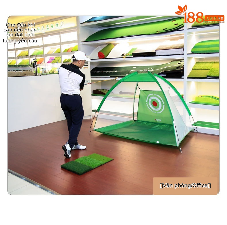 Đệm tập golf PGM 60x30cm mini 3 trong 1 chịu lực trong nhà — Đệm Ba cỏ DJD010 30*60cm, Đệm Ba cỏ DJD010 90*40cm chi tiết 8