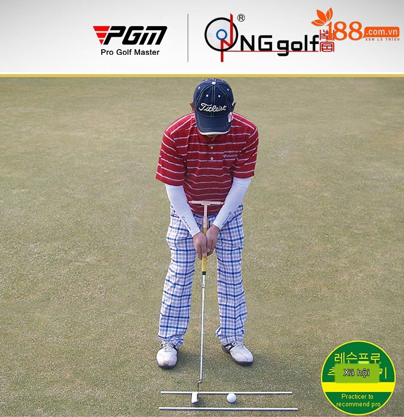 Thiết bị tập putt golf PGM hỗ trợ sửa tư thế đẩy bóng — Huấn luyện viên đẩy JZQ008 chi tiết 2