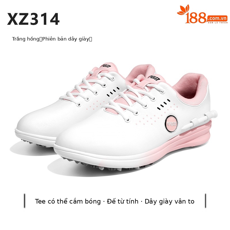 XZ314-trắng hồng (dây giày thường)