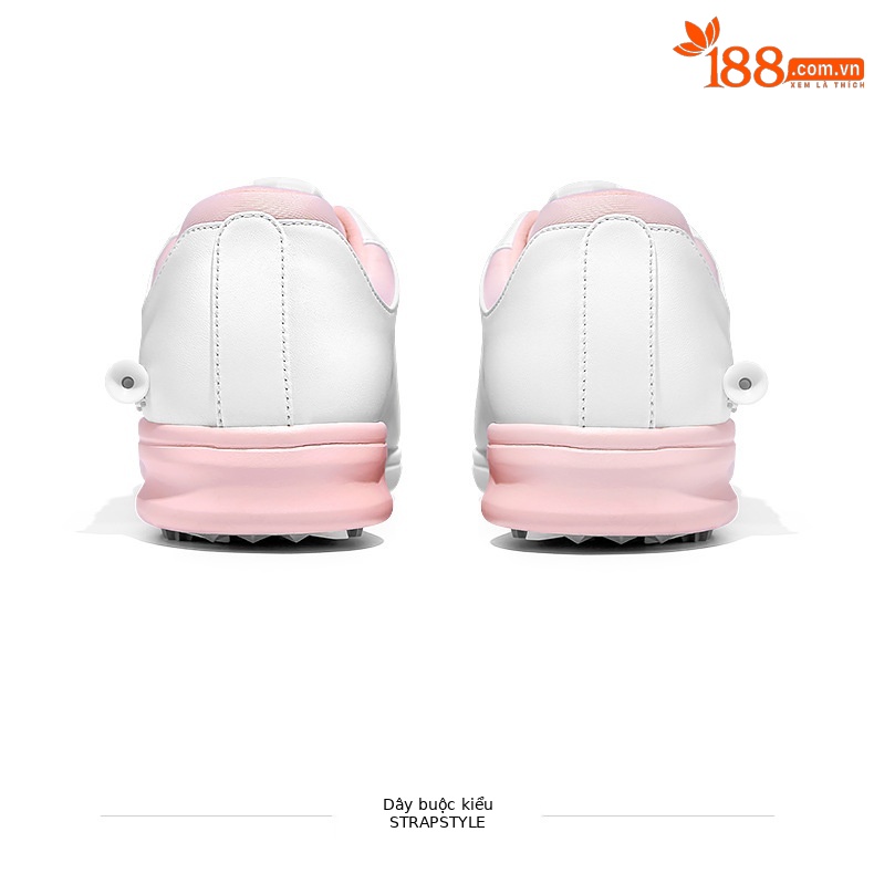 Giày golf nữ PGM chống thấm nước, đế foam giảm chấn, khóa xoay tiện lợi — XZ314-trắng hồng (dây giày khóa xoay), XZ314-trắng hồng (dây giày thường), XZ314 Sakura Pink [Chống thấm nước/Giảm chấn đàn hồi cao/Dây giày có khóa xoay] chi tiết 23