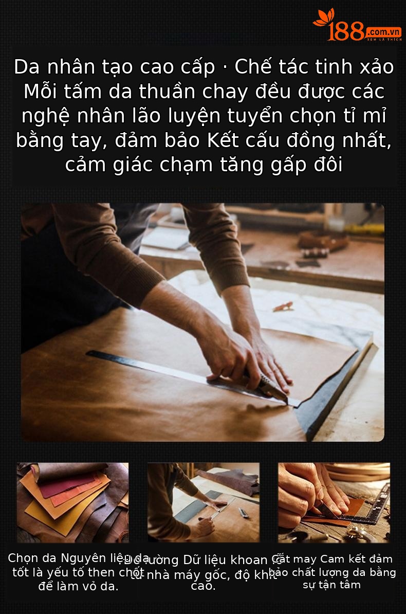 Ốp lưng da cao cấp cho iPhone 15 Pro Max, 14, 13 – nam châm chống rơi, sang trọng — [Da đen] Giá đỡ từ tính tích hợp và thiết kế logo lộ, [Da đỏ] Giá đỡ từ tính tích hợp và thiết kế logo lộ, [Da nâu] Giá đỡ từ tính tích hợp và thiết kế logo lộ, [Blue-Leather] Giá đỡ từ tính tích hợp và thiết kế logo lộ chi tiết 3