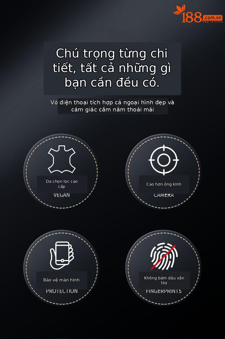 Ốp lưng da cao cấp cho iPhone 15 Pro Max, 14, 13 – nam châm chống rơi, sang trọng — [Da đen] Giá đỡ từ tính tích hợp và thiết kế logo lộ, [Da đỏ] Giá đỡ từ tính tích hợp và thiết kế logo lộ, [Da nâu] Giá đỡ từ tính tích hợp và thiết kế logo lộ, [Blue-Leather] Giá đỡ từ tính tích hợp và thiết kế logo lộ chi tiết 5