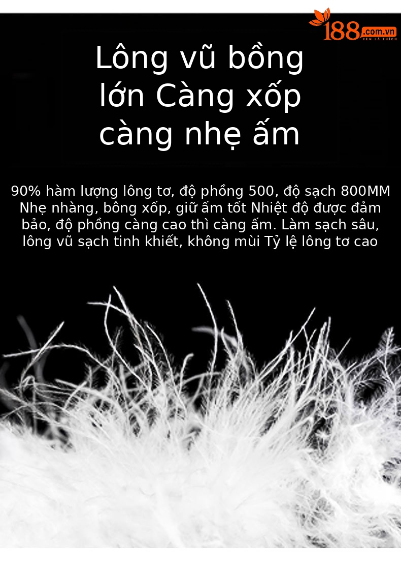 Quần lông vũ trẻ em dày dặn mùa đông lông vịt trắng — Caro đen trắng chi tiết 4