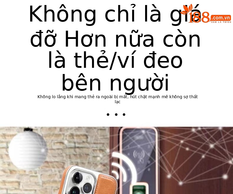 Ốp lưng da từ tính cao cấp cho iPhone 16 Pro Max, có khe đựng thẻ, chống sốc — Mẫu thẻ hút từ tính [màu nâu thanh lịch], Mẫu thẻ hút từ tính [Moka nâu], Mẫu thẻ hút từ tính [đen quý phái], Mẫu thẻ hút từ tính [màu tím đêm tối] chi tiết 13