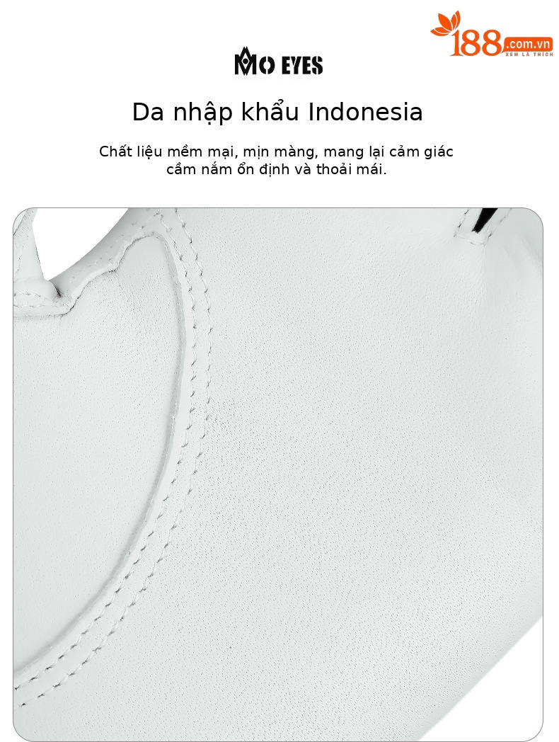 Găng tay golf da cừu thật MO EYES chống trượt Velcro thoáng khí — Cỡ 20 chi tiết 2