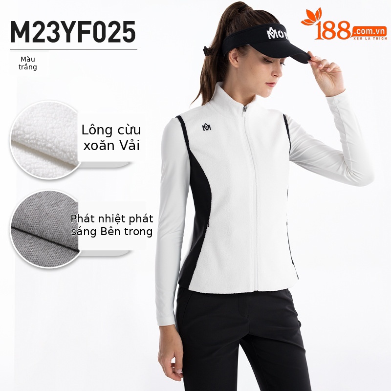 M23YF025-Áo vest trắng (lông cừu cực)