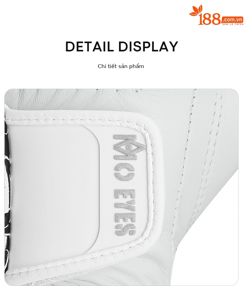 Găng tay golf nữ da cừu thật chống trượt thoáng khí Velcro — Cỡ 20 chi tiết 9