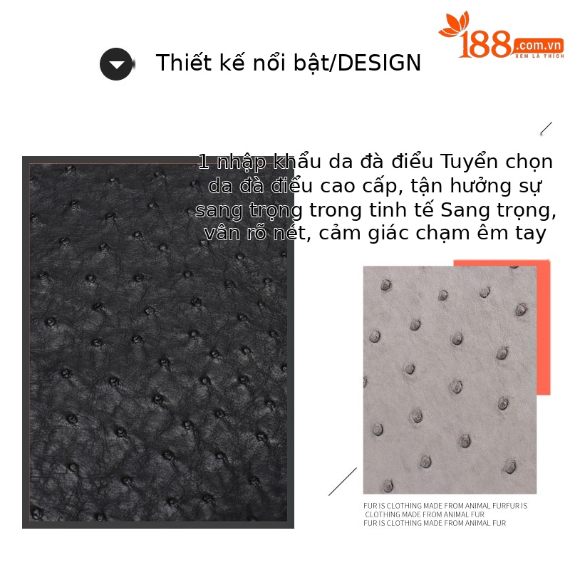 Túi tote nữ da đà điểu mềm mại phong cách sang trọng thu đông nhiều ngăn — Len trắng, Voi xám, Taro màu tím chi tiết 12