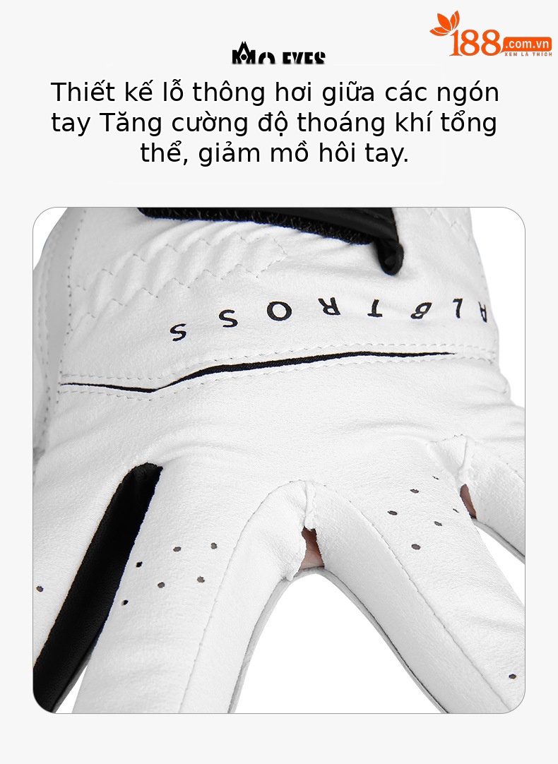 Găng tay golf nam da cừu nhập khẩu khâu đơn tay phải — 22 chi tiết 3