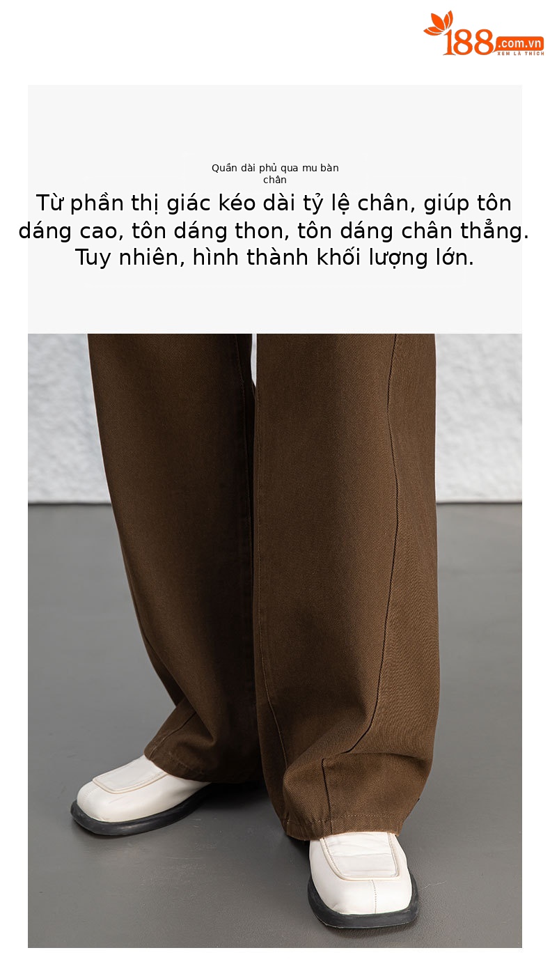 Quần jean nữ ống rộng cạp cao dáng suông chất cotton wash mềm — Màu xám lạnh chi tiết 12