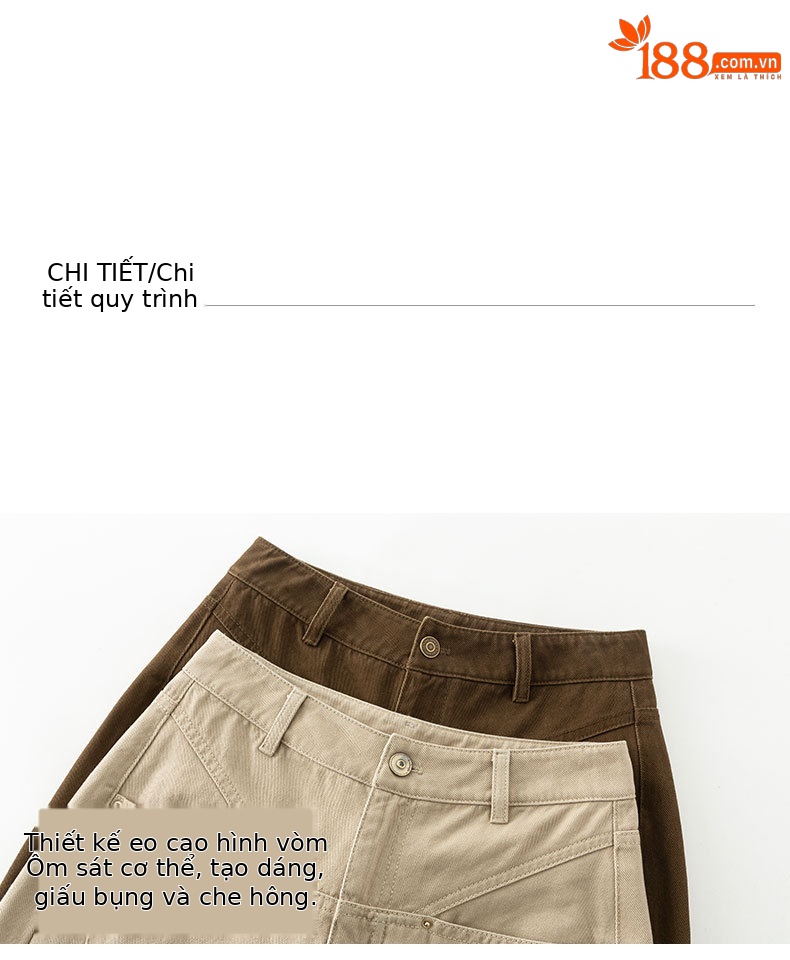 Quần jean nữ ống rộng cạp cao dáng suông chất cotton wash mềm — Màu xám lạnh chi tiết 13