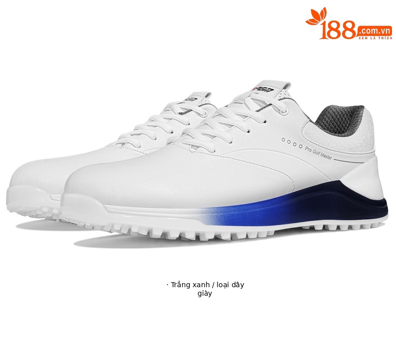 Giày golf nam PGM chống trượt, chống thấm nước, đế núm vặn, sợi nhỏ — XZ324-màu xanh đậm (Dây giày thông thường), XZ324-màu xanh trắng (Dây giày thông thường), XZ324-màu xanh trắng (Dây giày khóa xoay), XZ324-màu xanh đậm (Dây giày khóa xoay) chi tiết 20