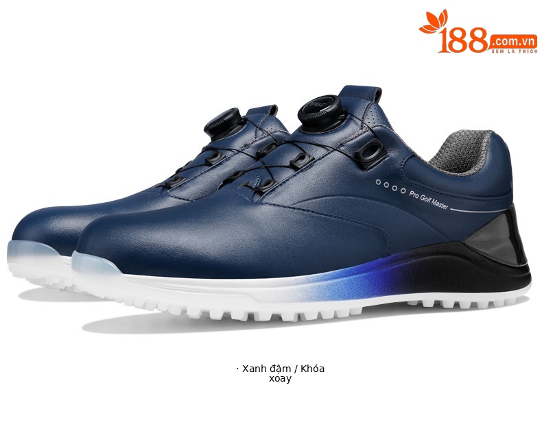 Giày golf nam PGM chống trượt, chống thấm nước, đế núm vặn, sợi nhỏ — XZ324-màu xanh đậm (Dây giày thông thường), XZ324-màu xanh trắng (Dây giày thông thường), XZ324-màu xanh trắng (Dây giày khóa xoay), XZ324-màu xanh đậm (Dây giày khóa xoay) chi tiết 22