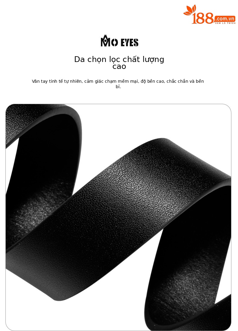 Thắt lưng nữ da bò lớp đầu khóa tròn thép không gỉ phong cách đơn giản dễ phối — Một size chi tiết 2