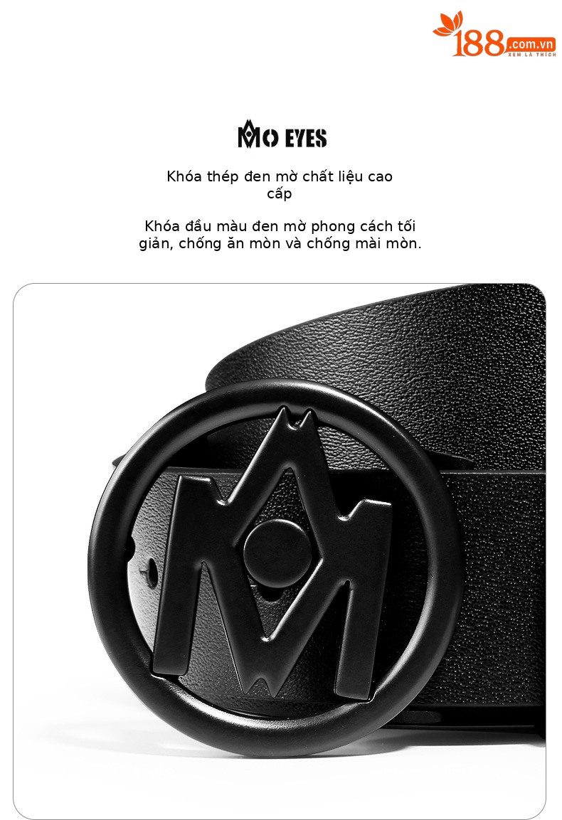 Thắt lưng nữ da bò lớp đầu khóa tròn thép không gỉ phong cách đơn giản dễ phối — Một size chi tiết 3