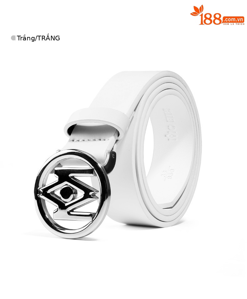 Thắt lưng nữ da bò lớp đầu khóa tròn thép không gỉ phong cách đơn giản dễ phối — Một size chi tiết 14