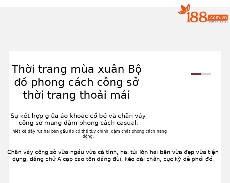 Chân váy bút chì nữ cạp cao dáng dài chất kaki — Màu đỏ thêu sắt (váy 84089) chi tiết 2
