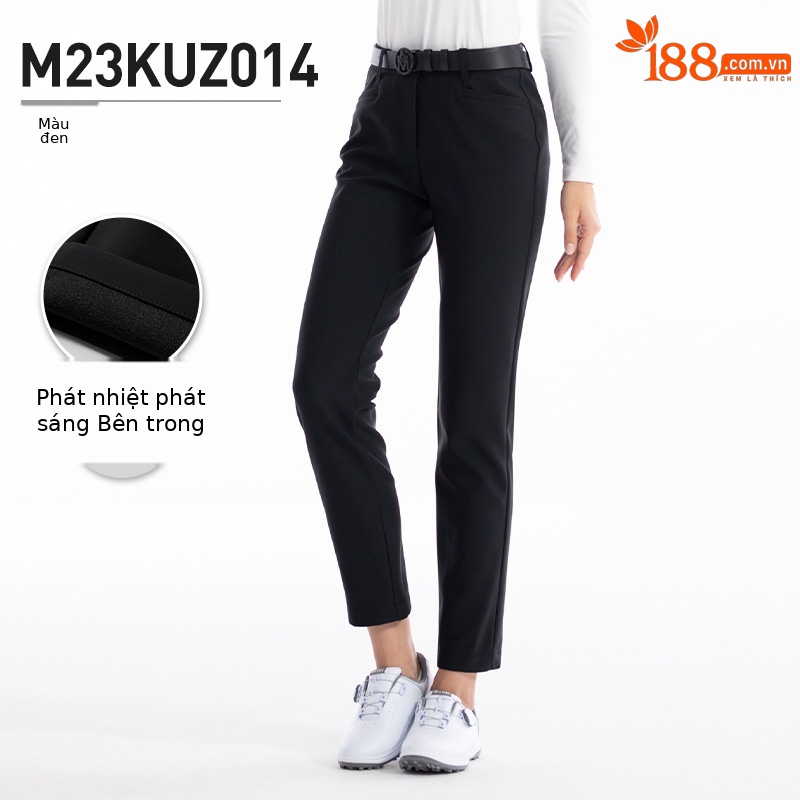 Quần golf nữ Moyes dài ống đứng lót nhiệt bên trong — M23kuz014-đen [ánh sáng và sưởi ấm bên trong], M23kuz014-trắng [bên trong ánh sáng và nhiệt]