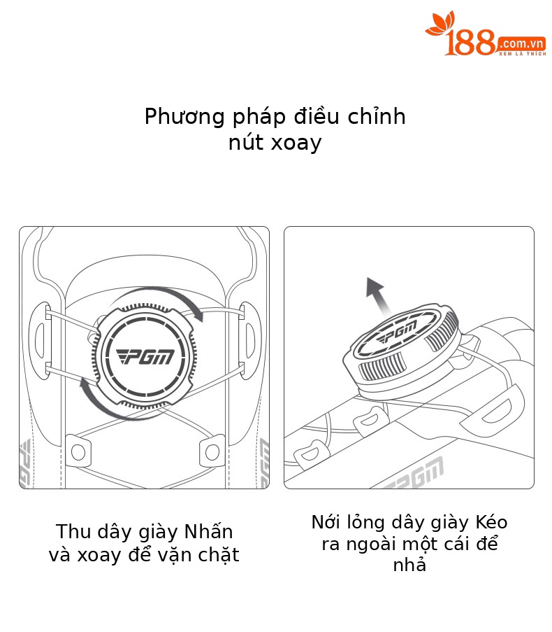 Giày golf nữ PGM đế cố định chống trượt siêu chống thấm — XZ325-Trắng xanh nhạt chi tiết 6