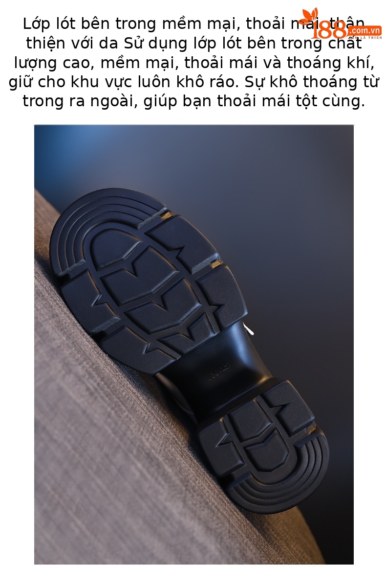 Giày lười nữ tăng chiều cao bên trong, đế bánh xốp dày, đính đá, mũi vuông — Màu be chi tiết 7