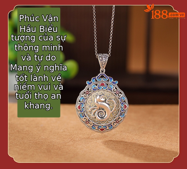 Mặt dây chuyền bạc S925 khắc họa tiết Ruyi may mắn, phối ngọc Hòa Điền — Cung Hoàng Đạo Hổ chi tiết 13