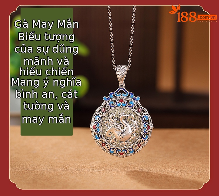 Mặt dây chuyền bạc S925 khắc họa tiết Ruyi may mắn, phối ngọc Hòa Điền — Cung Hoàng Đạo Hổ chi tiết 14