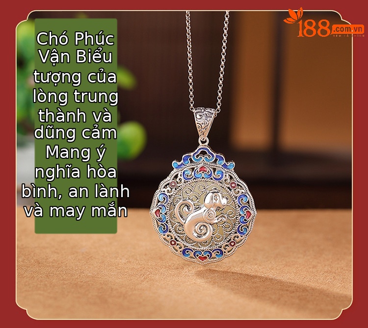 Mặt dây chuyền bạc S925 khắc họa tiết Ruyi may mắn, phối ngọc Hòa Điền — Cung Hoàng Đạo Hổ chi tiết 15