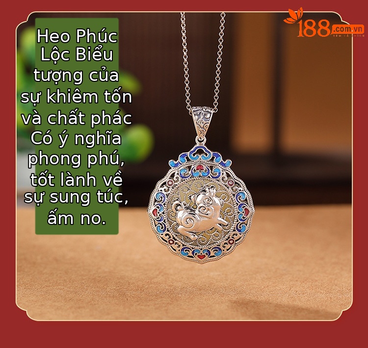Mặt dây chuyền bạc S925 khắc họa tiết Ruyi may mắn, phối ngọc Hòa Điền — Cung Hoàng Đạo Hổ chi tiết 16