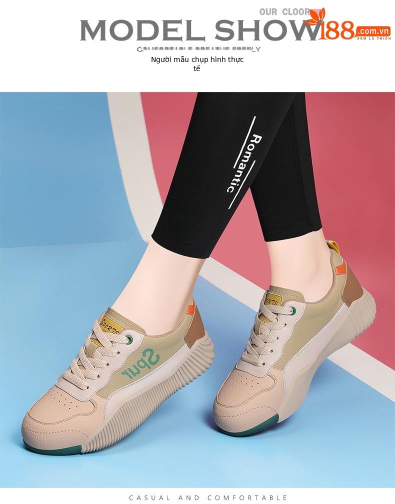 Giày sneaker nữ chạy bộ mesh thoáng khí đế mềm nhẹ — 11282-3 nâu (cổ thấp thoáng khí), 11282-2 nâu (một bên trong và bên dưới thấp), 11282-2 Màu vàng (một bên trong và bên dưới), 11282-3 Màu vàng (cổ thấp thoáng khí) chi tiết 7