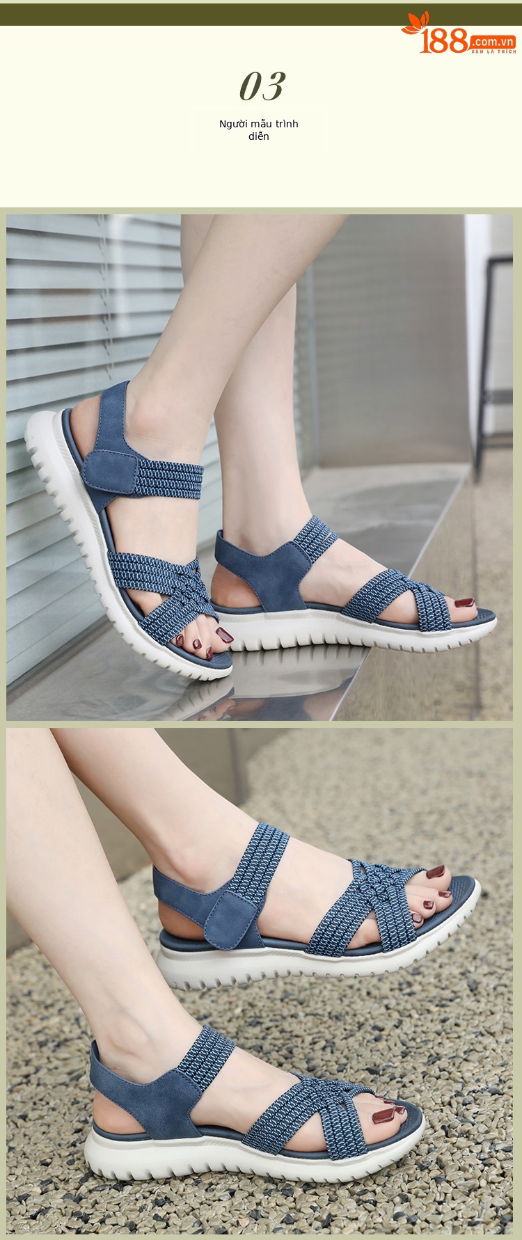 Dép sandal nữ thể thao nhẹ quai chữ V co giãn đế êm — Màu đen, Màu xanh ngọc, Màu mơ chi tiết 5