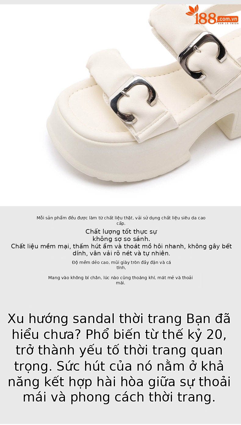 Dép sandal nữ quai chữ V đơn giản mùa hè — Len tinh khiết, Đen chi tiết 7