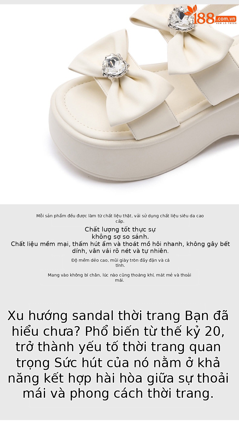 Dép sandal nữ quai chữ V đơn giản, chất liệu microfiber, đế PU êm nhẹ — Len tinh khiết, Đen chi tiết 7