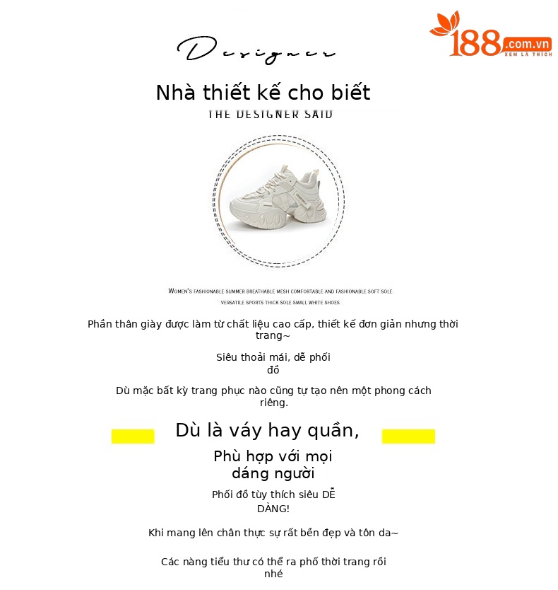 Giày sneaker nữ chunky đế dày tăng chiều cao, lưới thoáng khí, mẫu mới xuân 2025 — M2559 màu be, M2559 màu hồng, M2559 màu đen chi tiết 4