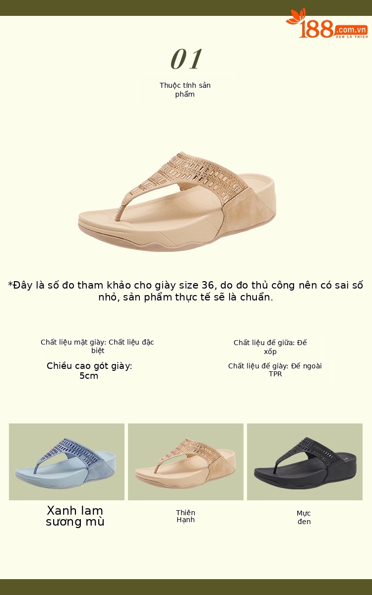 Dép sandal đính đá nữ đế dày co giãn phong cách thể thao mùa hè — Màu đen, Màu xanh lam, Màu mơ chi tiết 2