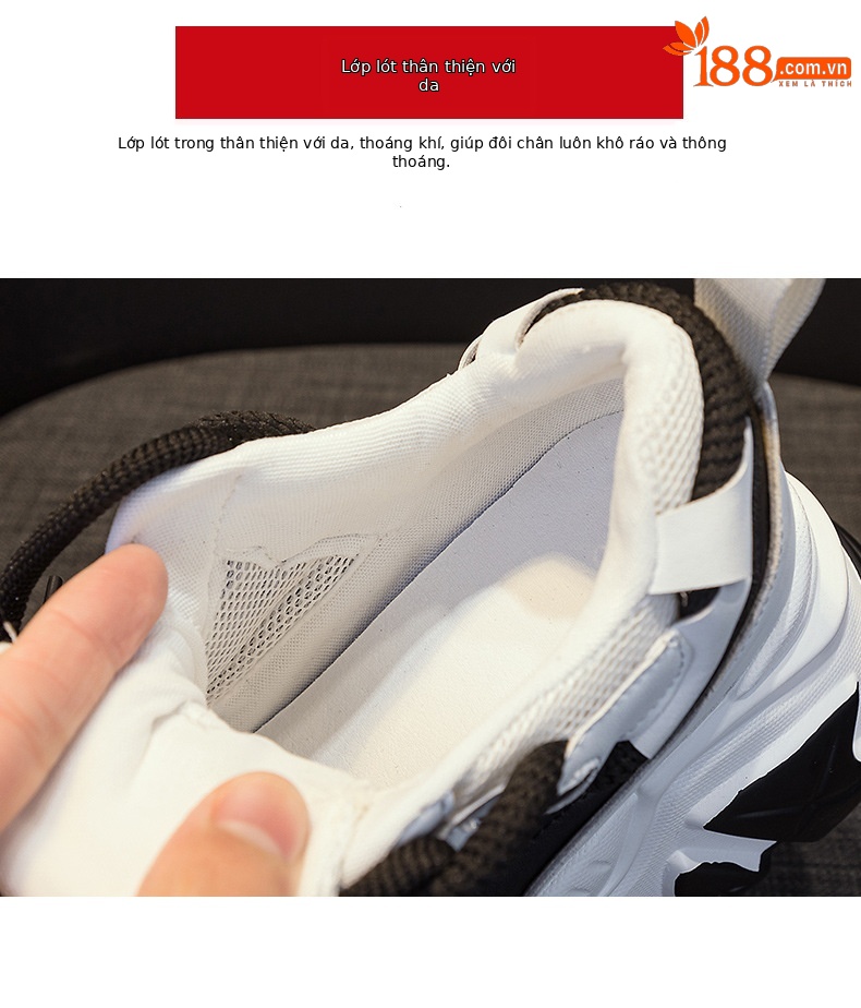Giày sneaker nữ đế xuồng tăng chiều cao, dáng chunky đế dày thoáng khí, phối màu đa dạng — M2516-2 đen trong suốt lưới, M2516 kaki một lớp bên trong, M2516-1 trắng be lót nhung, M2516-1 màu đen lót nhung chi tiết 41