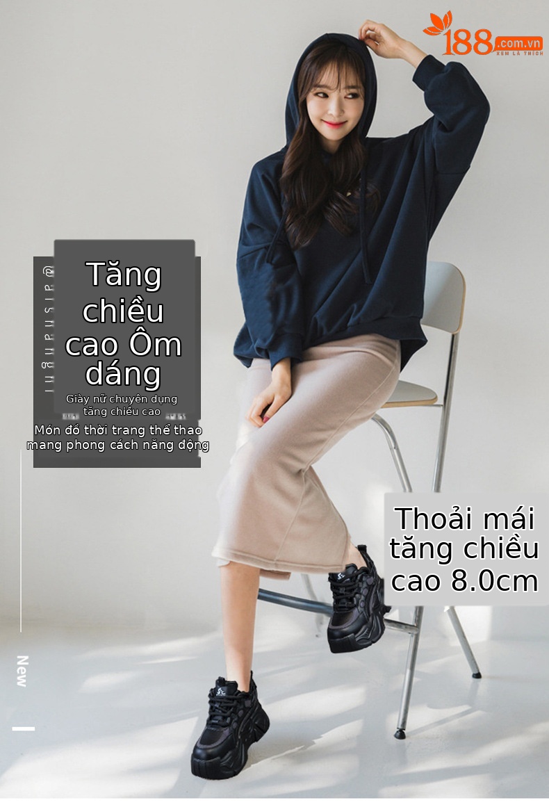 Giày sneaker nữ đế xuồng tăng chiều cao, dáng chunky đế dày thoáng khí, phối màu đa dạng — M2516-2 đen trong suốt lưới, M2516 kaki một lớp bên trong, M2516-1 trắng be lót nhung, M2516-1 màu đen lót nhung chi tiết 22