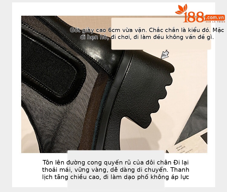 Boot ngắn nữ da bò mũi tròn đế dày thoáng khí khóa kéo sau — Màu đen, Màu mơ chi tiết 36