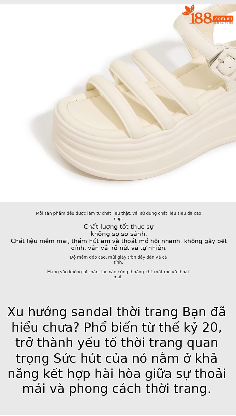 Dép sandal nữ quai chữ V đế TPU chống trượt mùa hè — Đen, Len nguyên chất chi tiết 7