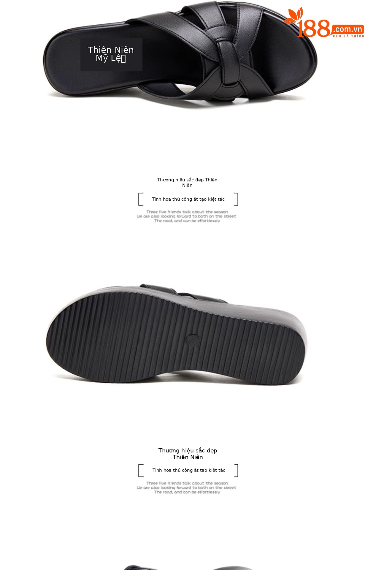 Dép sandal nữ xỏ ngón đế xuồng mềm, hở mũi, platform 6 cm, mới hè 2025 — Màu đen 6cm, Màu trắng 6cm, Màu đỏ 6cm chi tiết 15