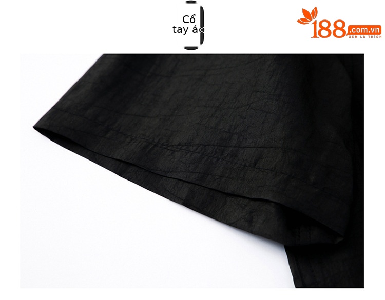 Áo thun tay ngắn lụa tơ tằm mùa hè cổ đứng dáng rộng — 86003 quần chi tiết 14