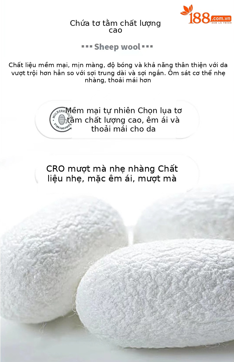 Áo thun tay ngắn lụa tơ tằm mùa hè cổ đứng dáng rộng — 86003 quần chi tiết 2